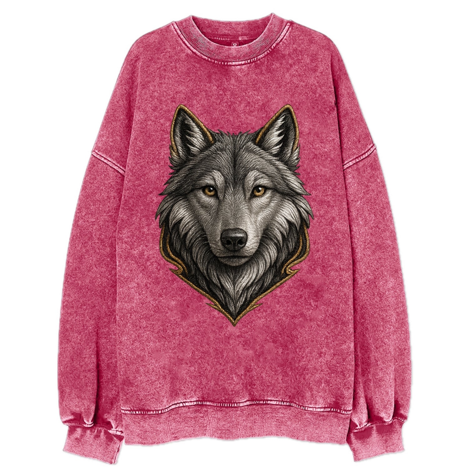 Wolf Totem  - Vintage Sweatshirt - Pink
