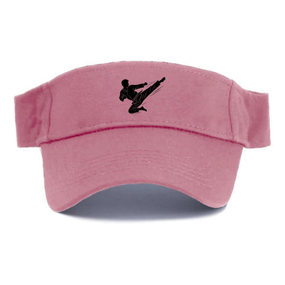 Korean taekwondo flying kick - Visor - Pink