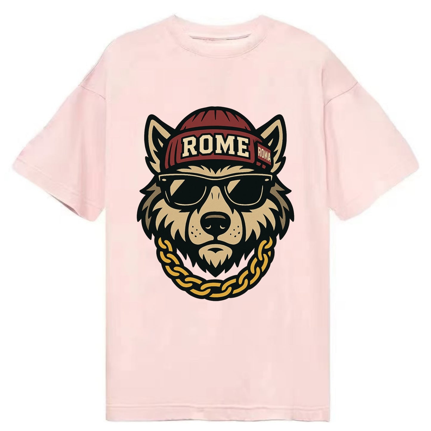 Rome Wolf - Classic T-shirt - Pink