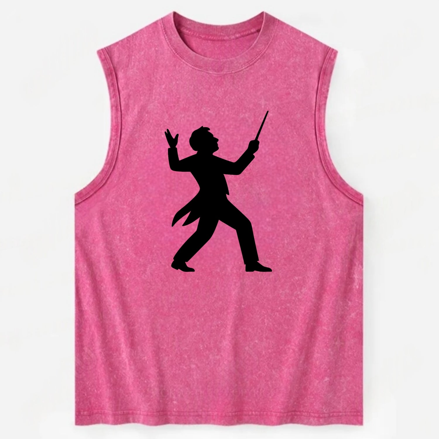Conductor leading orchestra passionately - Vintage Washed Tank - Pink