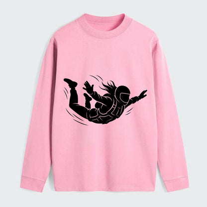 Skydiver free-fall position - Classic Long Sleeve Shirt - Pink