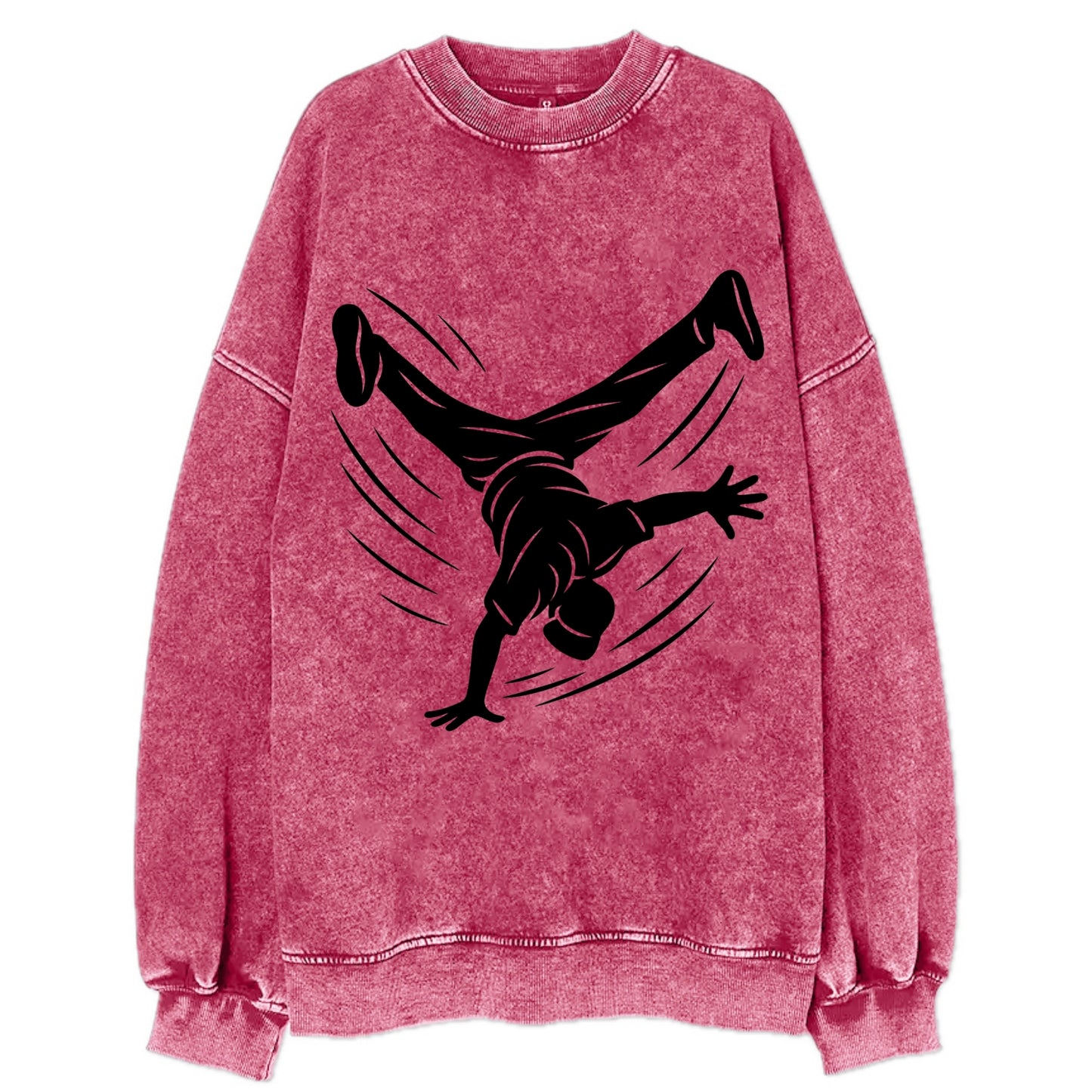 Breakdancer windmill move - Vintage Sweatshirt - Pink