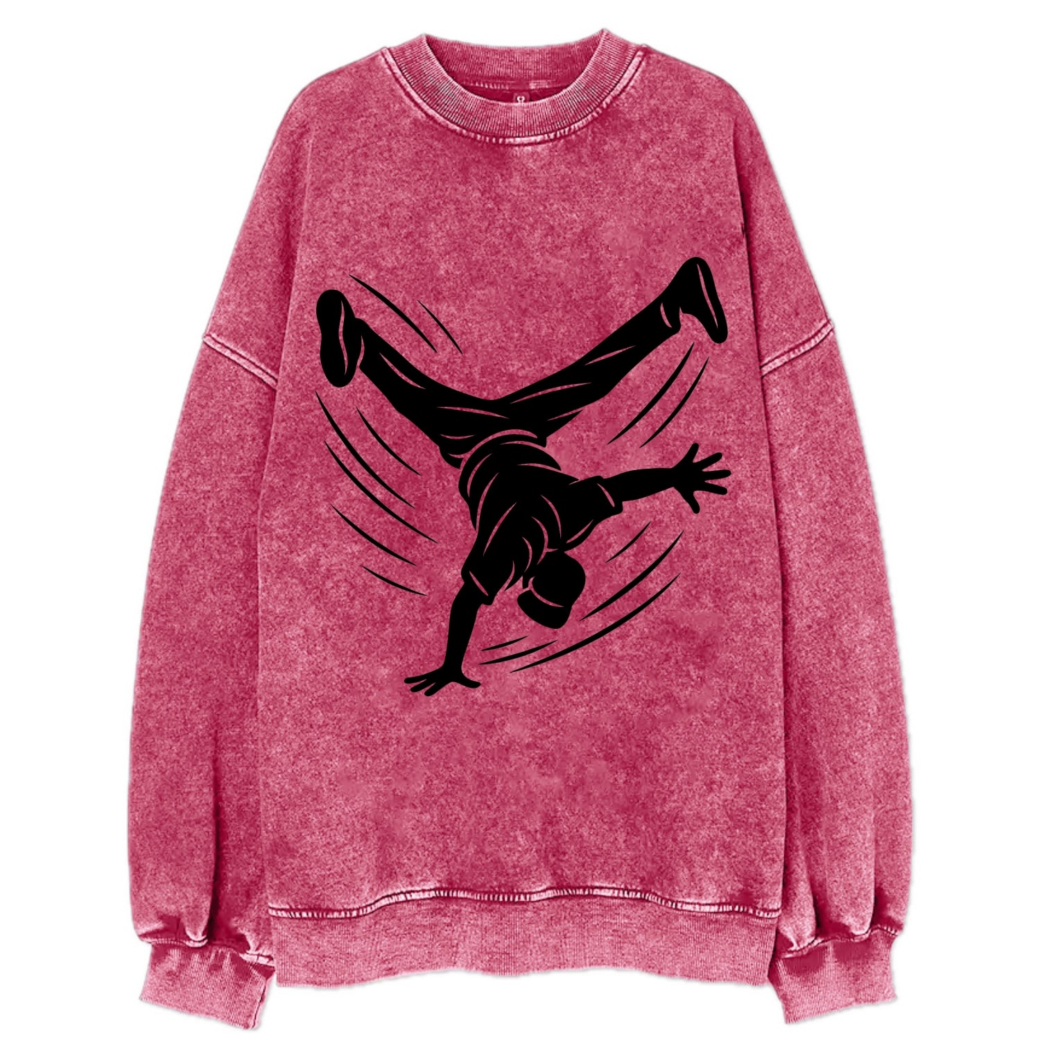 Breakdancer windmill move - Vintage Sweatshirt - Pink