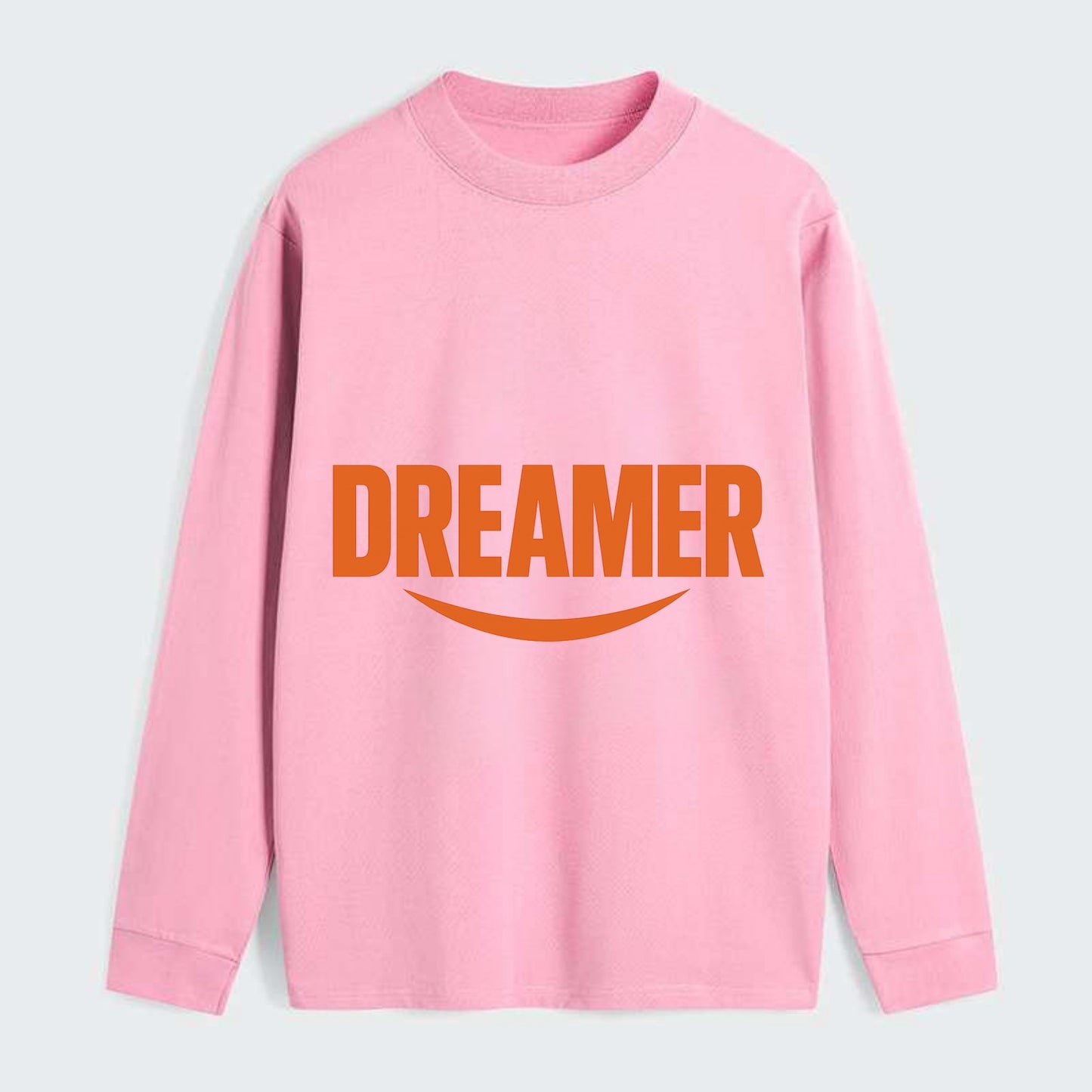 Bold typography design - "DREAMER" - imagination, seeing possibilities - Classic Long Sleeve Shirt - Pink