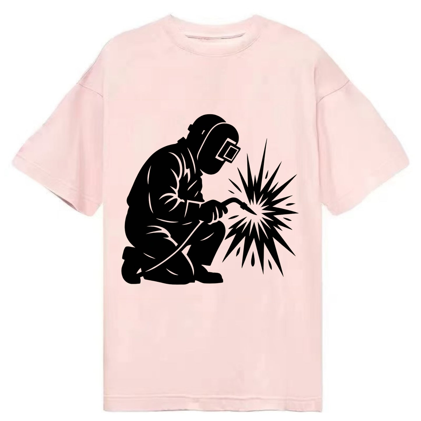 Welder sparks flying dramatically - Classic T-shirt - Pink
