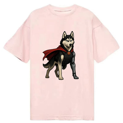 Siberian Husky Winter Soldier  - Classic T-shirt - Pink