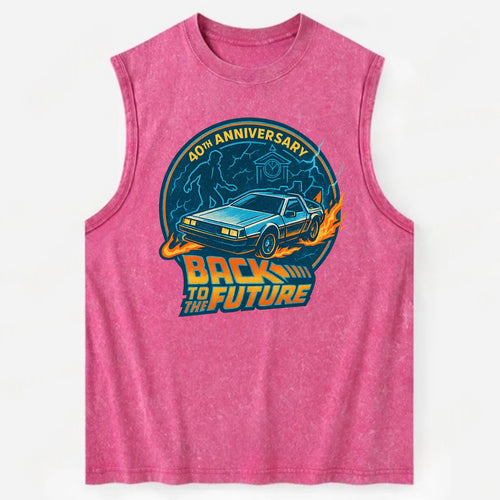 Back To The Future 40th Anniversary - Vintage Washed Tank