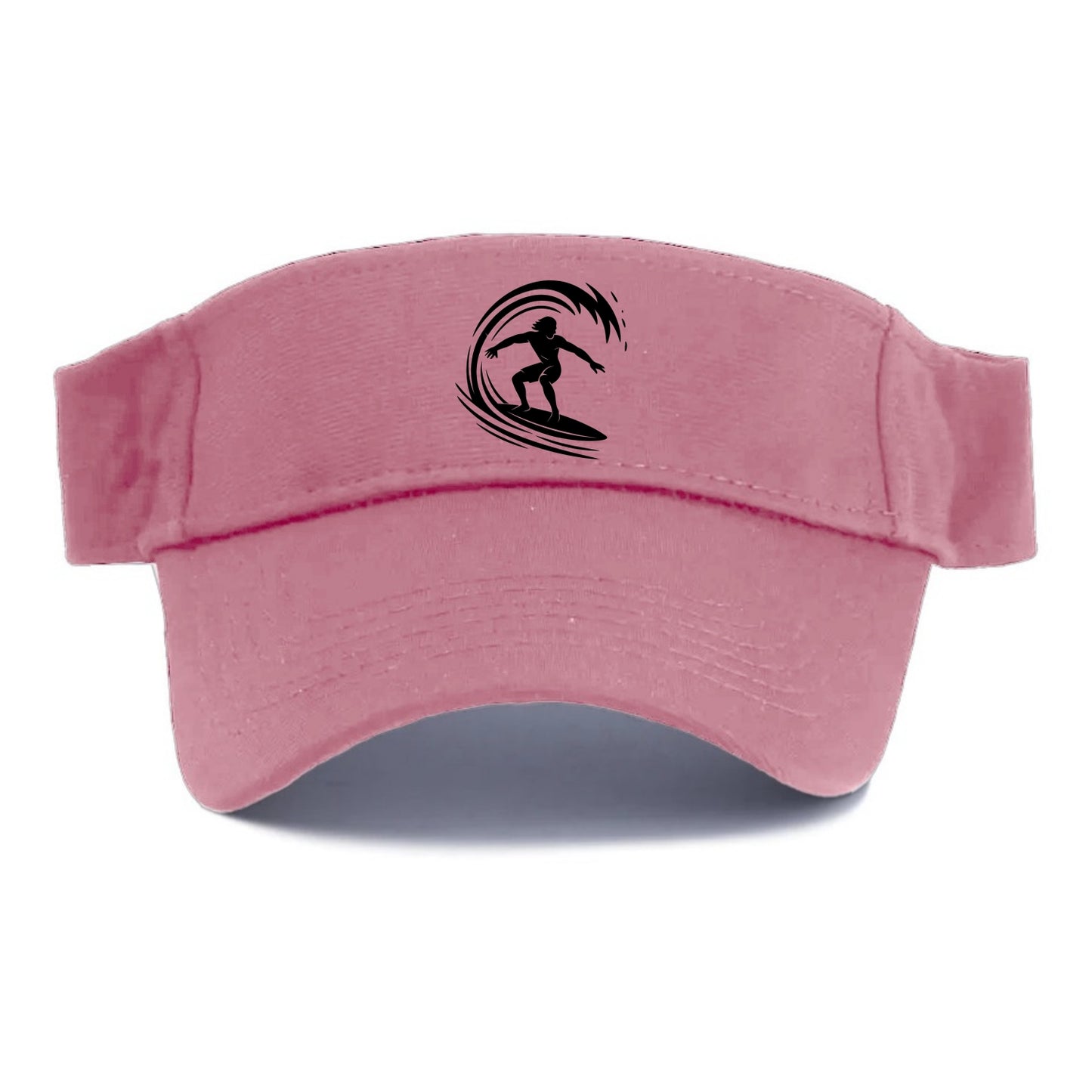 Hawaiian surfer riding big wave - Visor - Pink