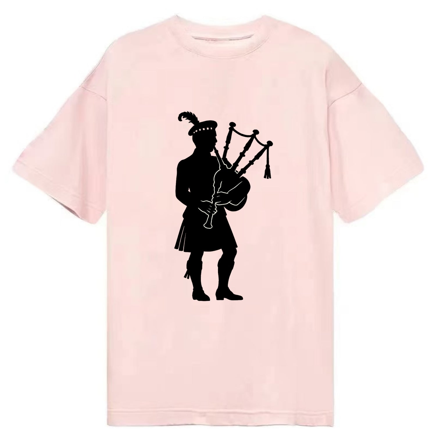 Bagpiper in traditional stance - Classic T-shirt - Pink