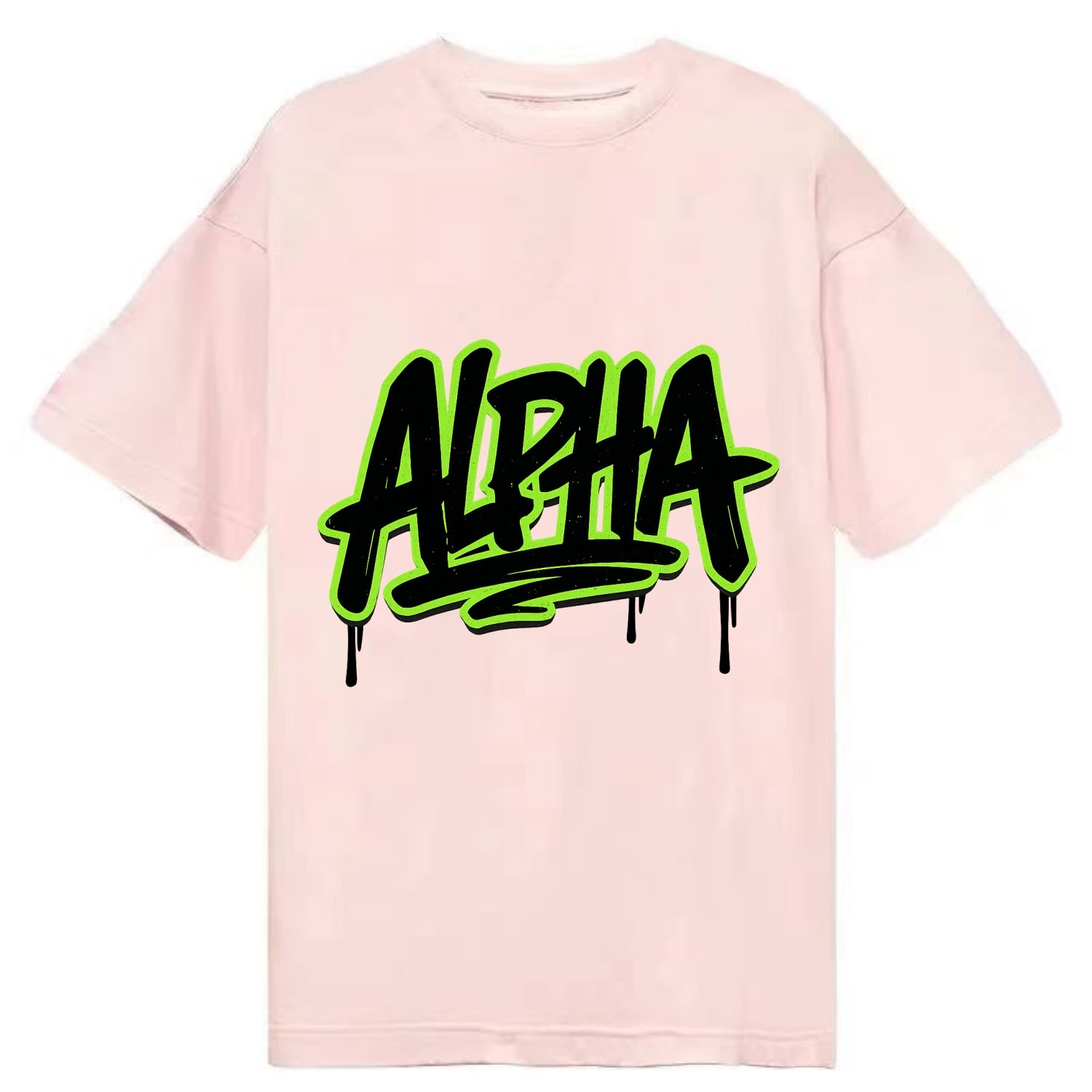 Bold typography design - "ALPHA" - leader of the pack - Classic T-shirt - Pink