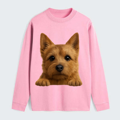 Norwich Terrier  - Classic Long Sleeve Shirt - Pink