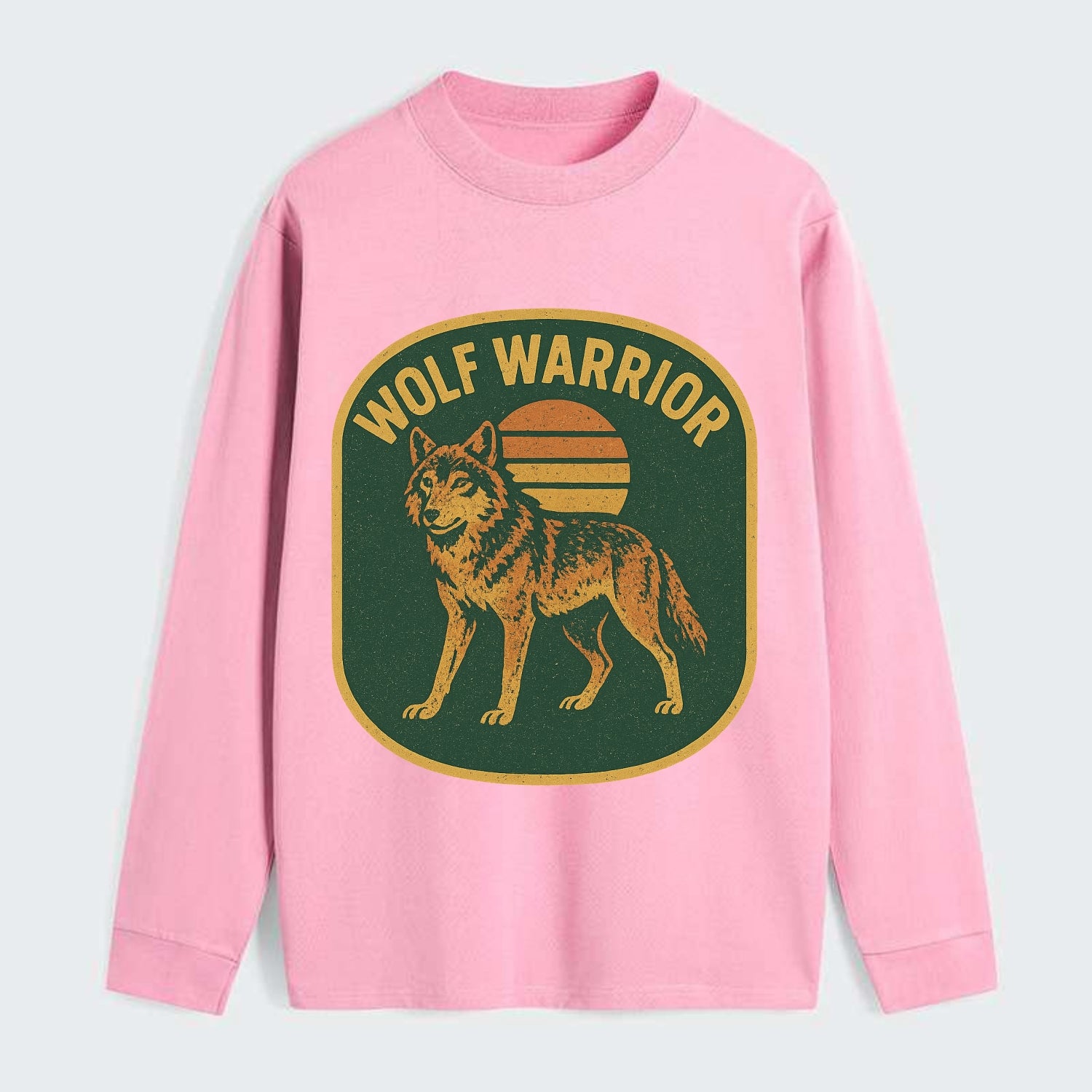 Wolf Warrior  - Classic Long Sleeve Shirt - Pink