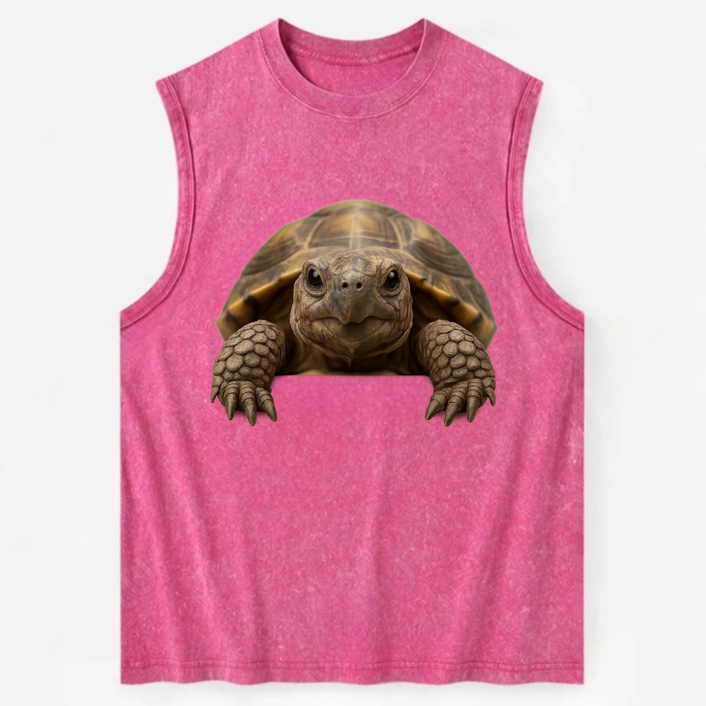 Tortoise  - Vintage Washed Tank - Pink