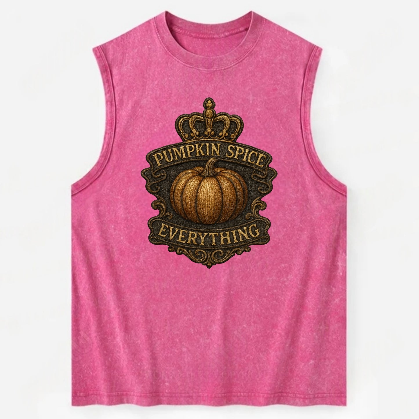 Pumpkin Spice Everything  - Vintage Washed Tank - Pink