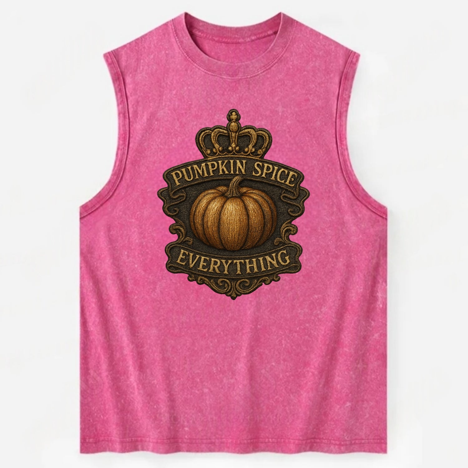 Pumpkin Spice Everything  - Vintage Washed Tank - Pink