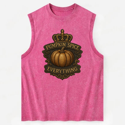 Pumpkin Spice Everything  - Vintage Washed Tank - Pink
