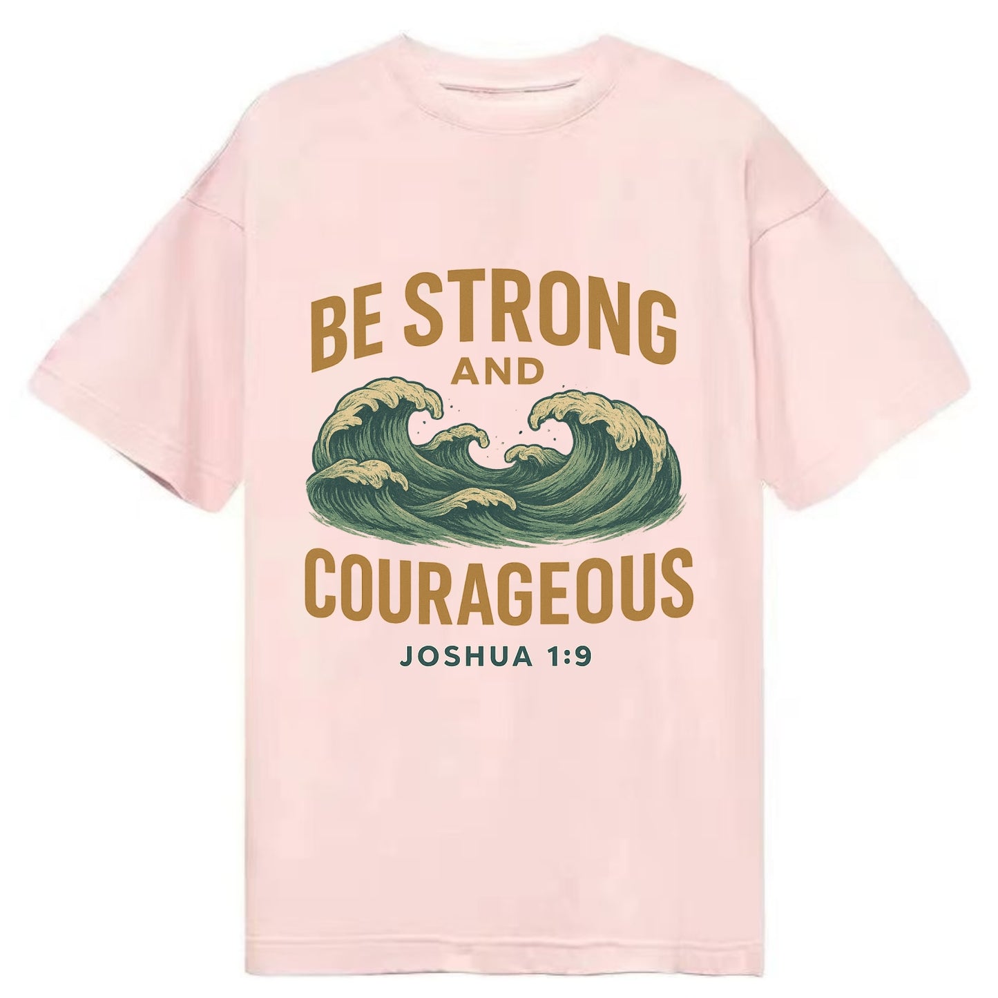 Joshua 1:9 Ocean - Classic T-shirt - Pink