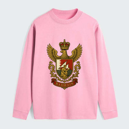 Bahrain Heritage Badge - Classic Long Sleeve Shirt - Pink
