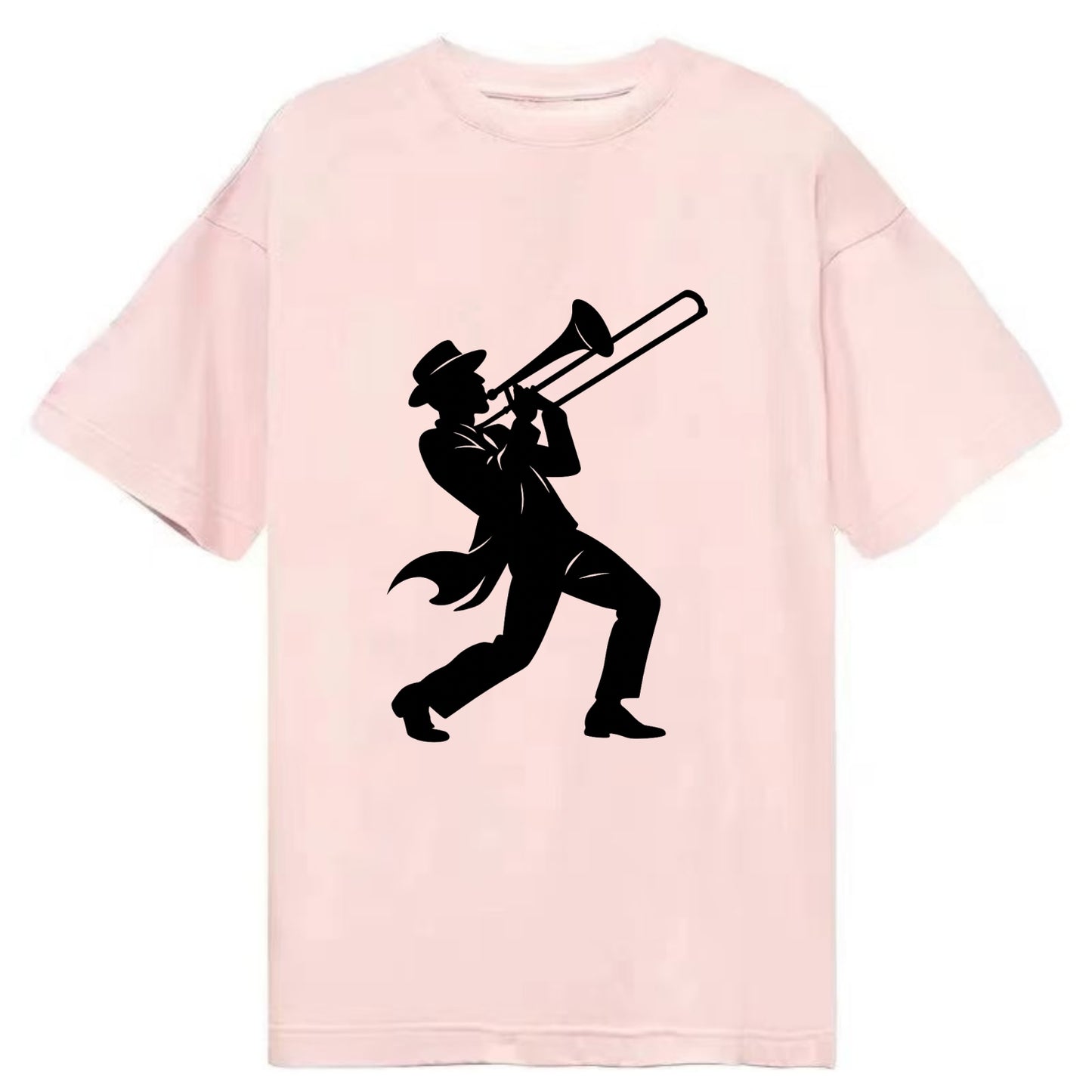 Trombone player jazz improvisation - Classic T-shirt - Pink
