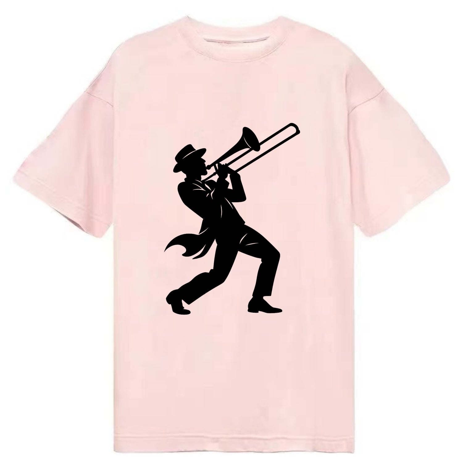Trombone player jazz improvisation - Classic T-shirt - Pink