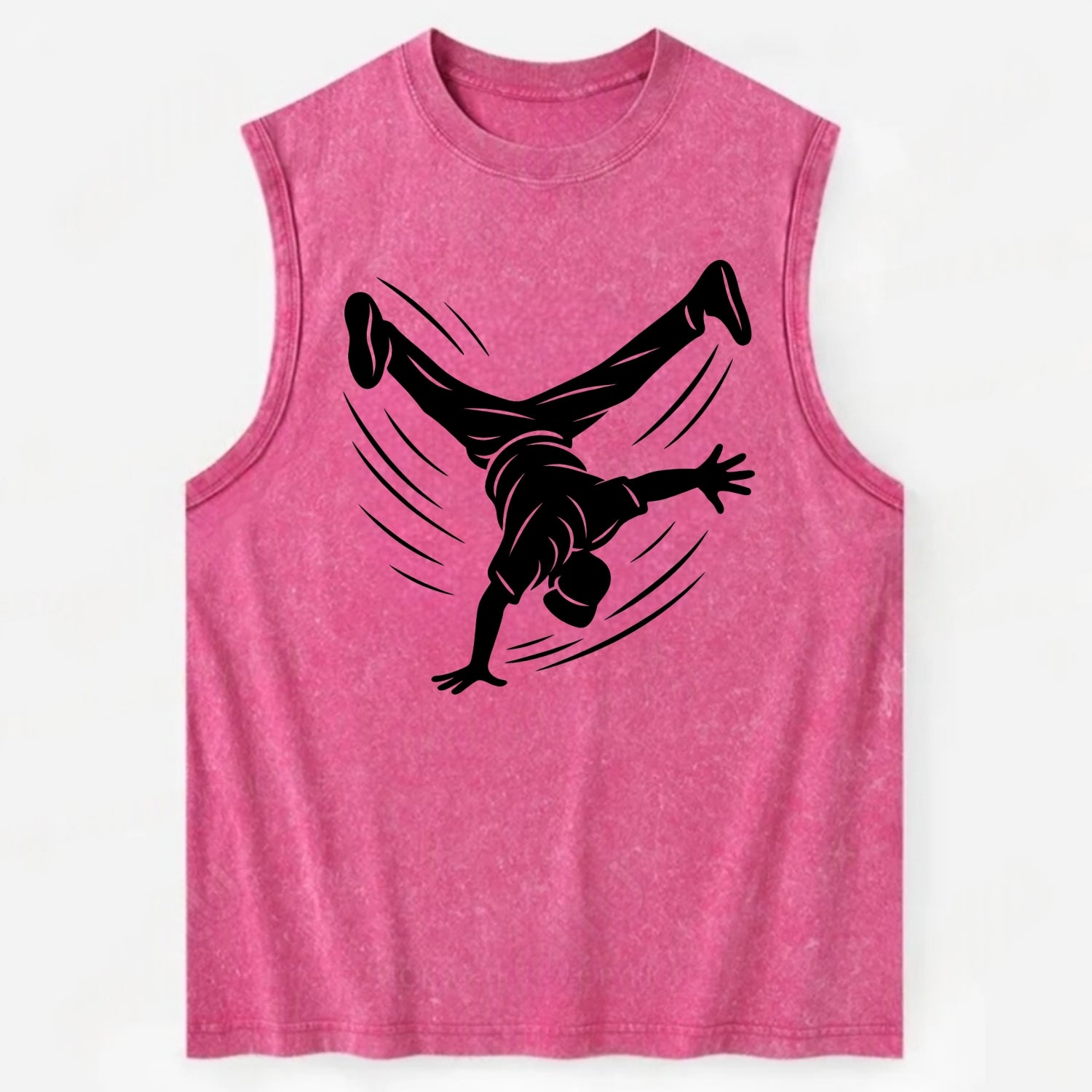 Breakdancer windmill move - Vintage Washed Tank - Pink