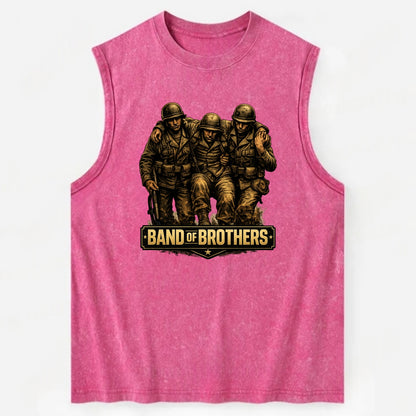 Band Of Brothers - Vintage Washed Tank - Pink