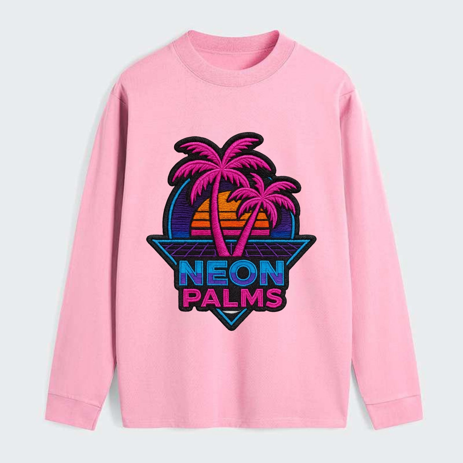 Neon Palms - Classic Long Sleeve Shirt - Pink