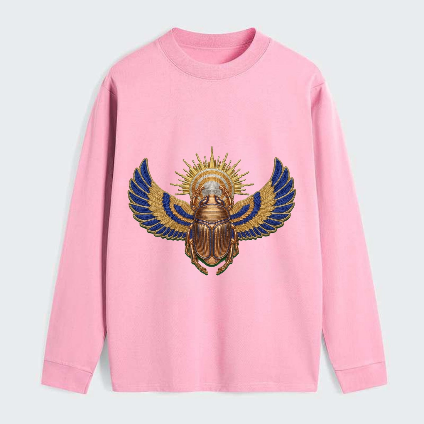 Winged Scarab - Classic Long Sleeve Shirt - Pink