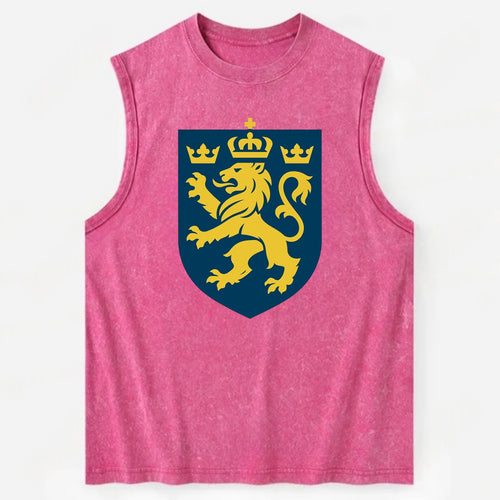 Sweden Three Crowns Emblem  - Vintage Washed Tank