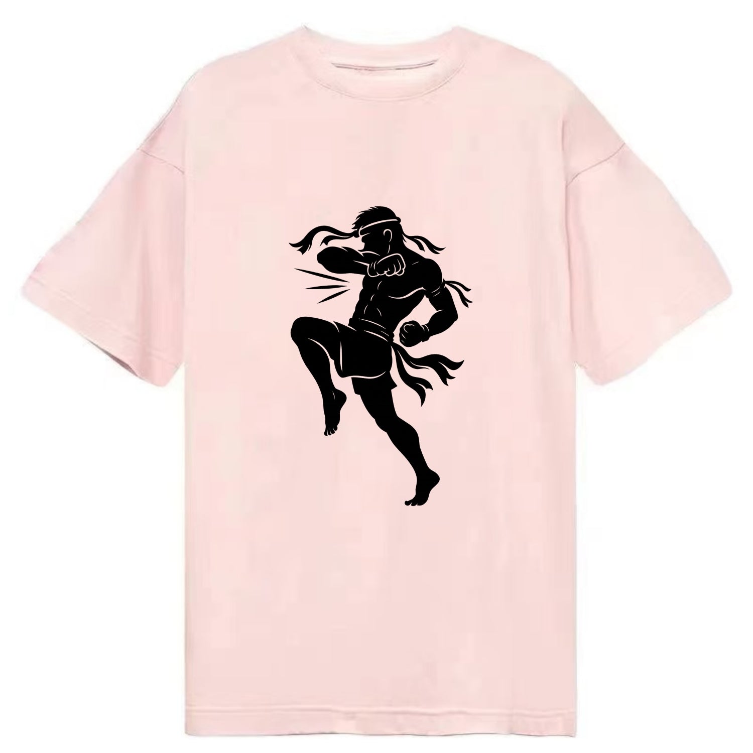 Thai Muay Thai fighter elbow strike - Classic T-shirt - Pink