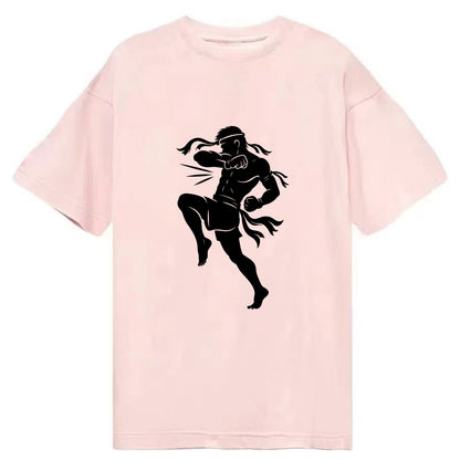 Thai Muay Thai fighter elbow strike - Classic T-shirt - Pink