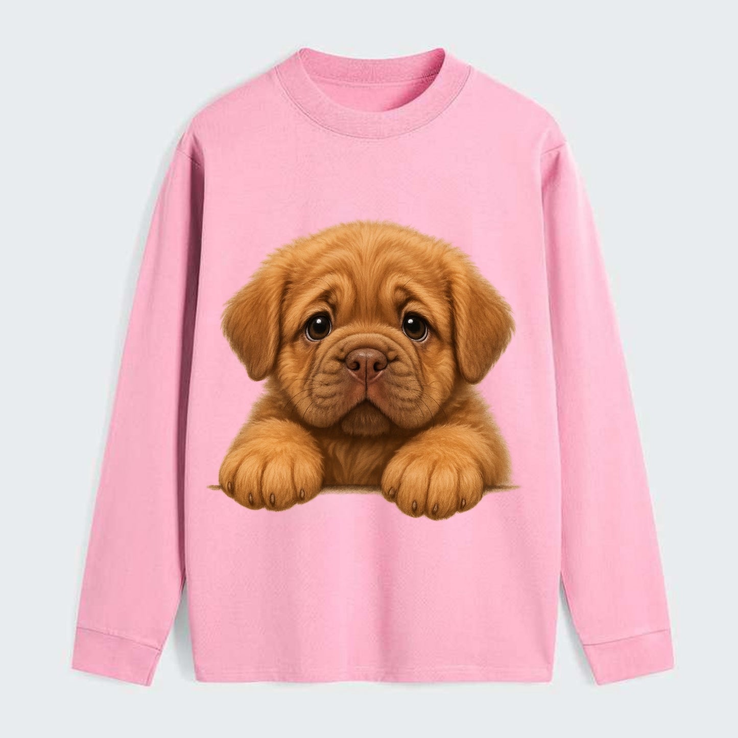 Neapolitan Mastiff  - Classic Long Sleeve Shirt - Pink