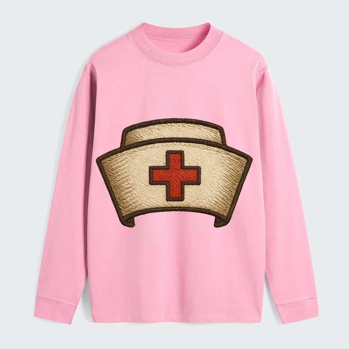 Nurse Cap  - Classic Long Sleeve Shirt - Pink