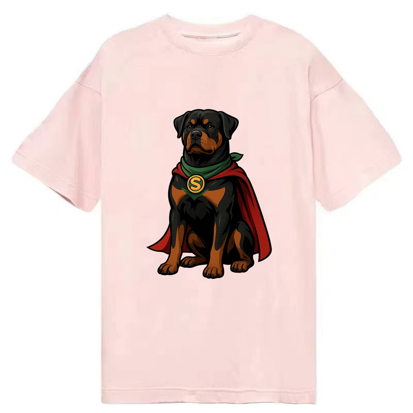 Rottweiler Strong Hero  - Classic T-shirt - Pink