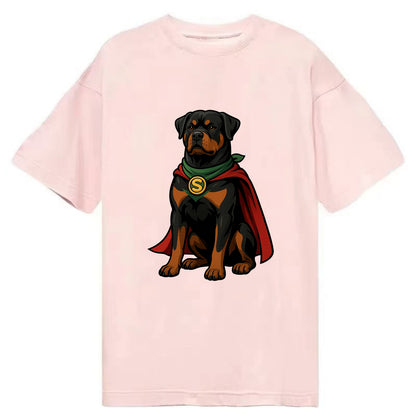 Rottweiler Strong Hero  - Classic T-shirt - Pink