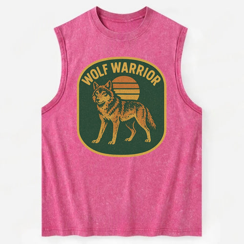 Wolf Warrior  - Vintage Washed Tank