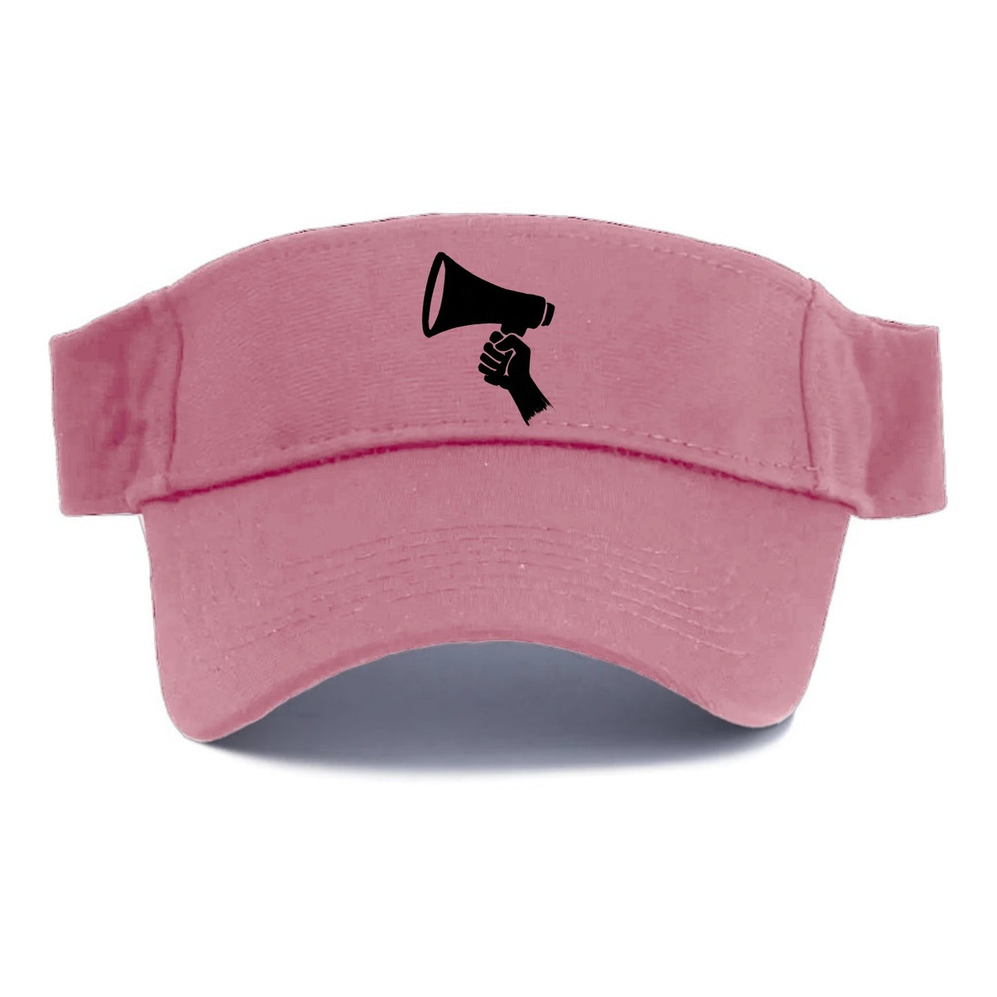 Megaphone silhouette - voice and protest ink brushwork - Visor - Pink