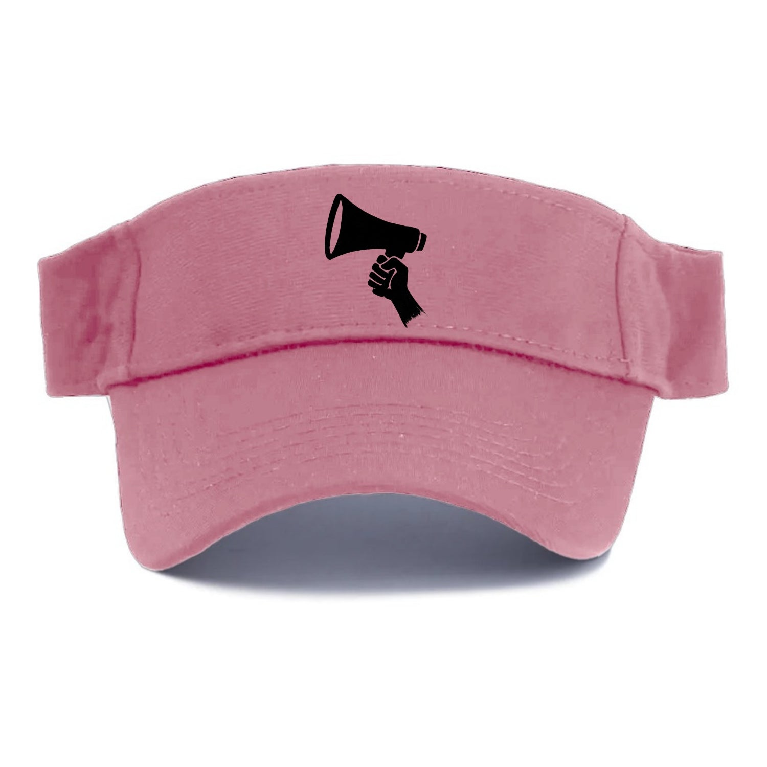 Megaphone silhouette - voice and protest ink brushwork - Visor - Pink