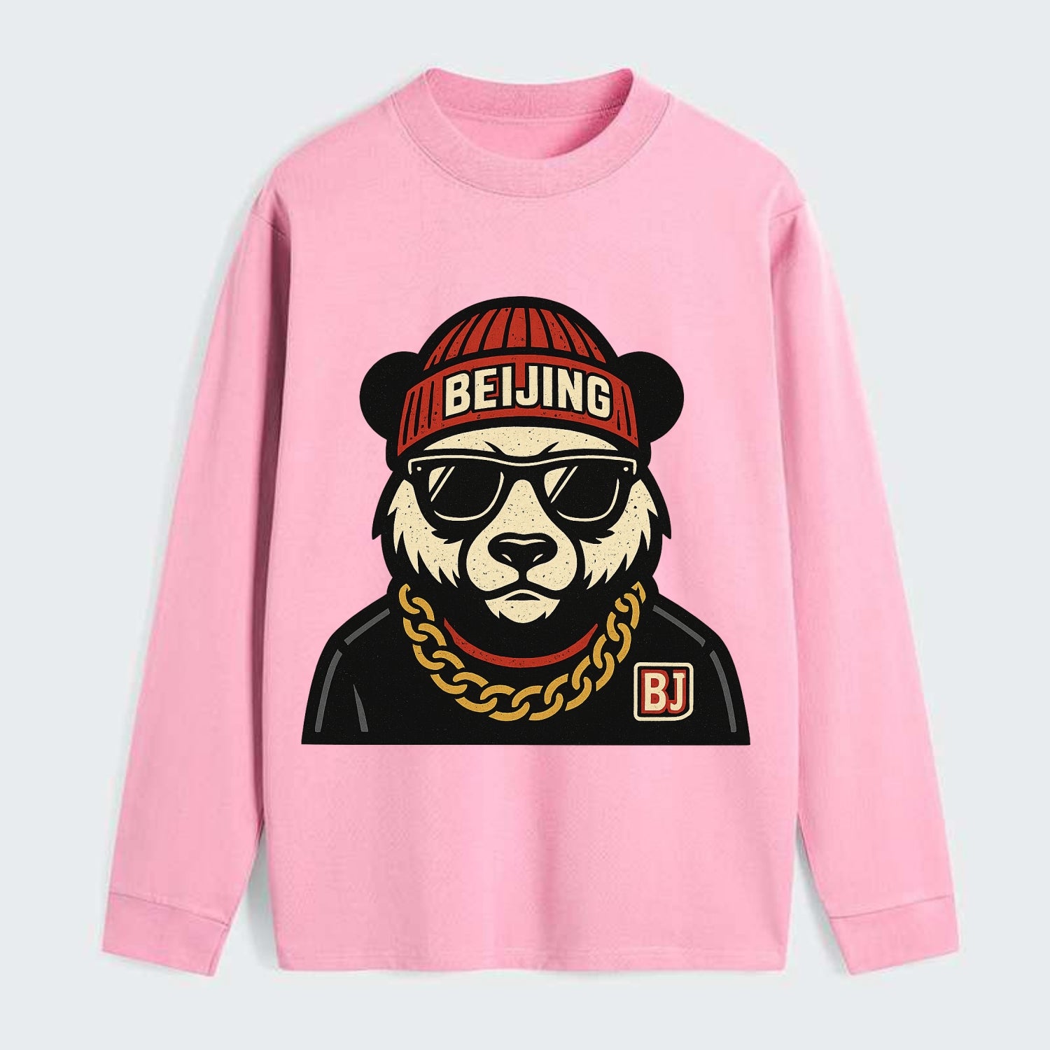 Beijing Panda - Classic Long Sleeve Shirt - Pink