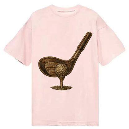 Golf Club and Ball  - Classic T-shirt - Pink