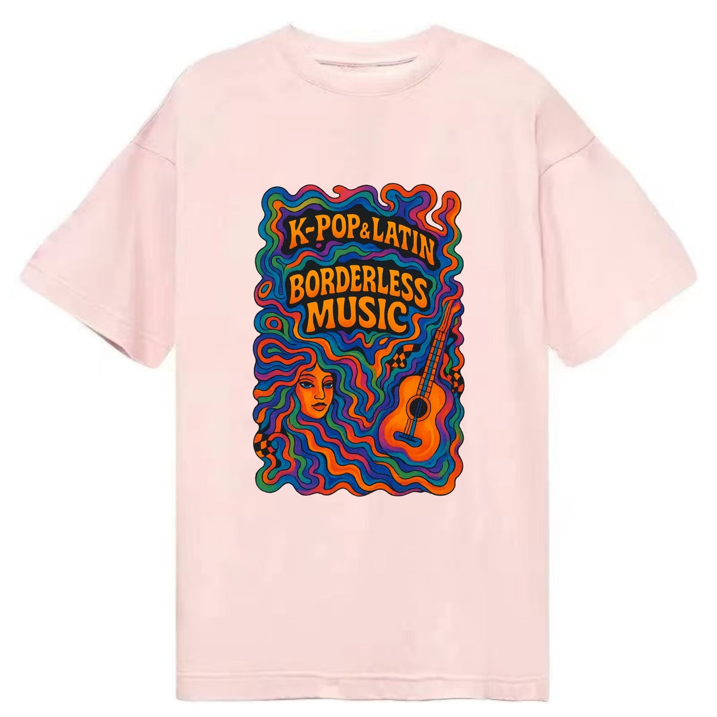 K-Pop and Latin fusion explosion - "Borderless Music" - cross-cultural sounds - Classic T-shirt - Pink
