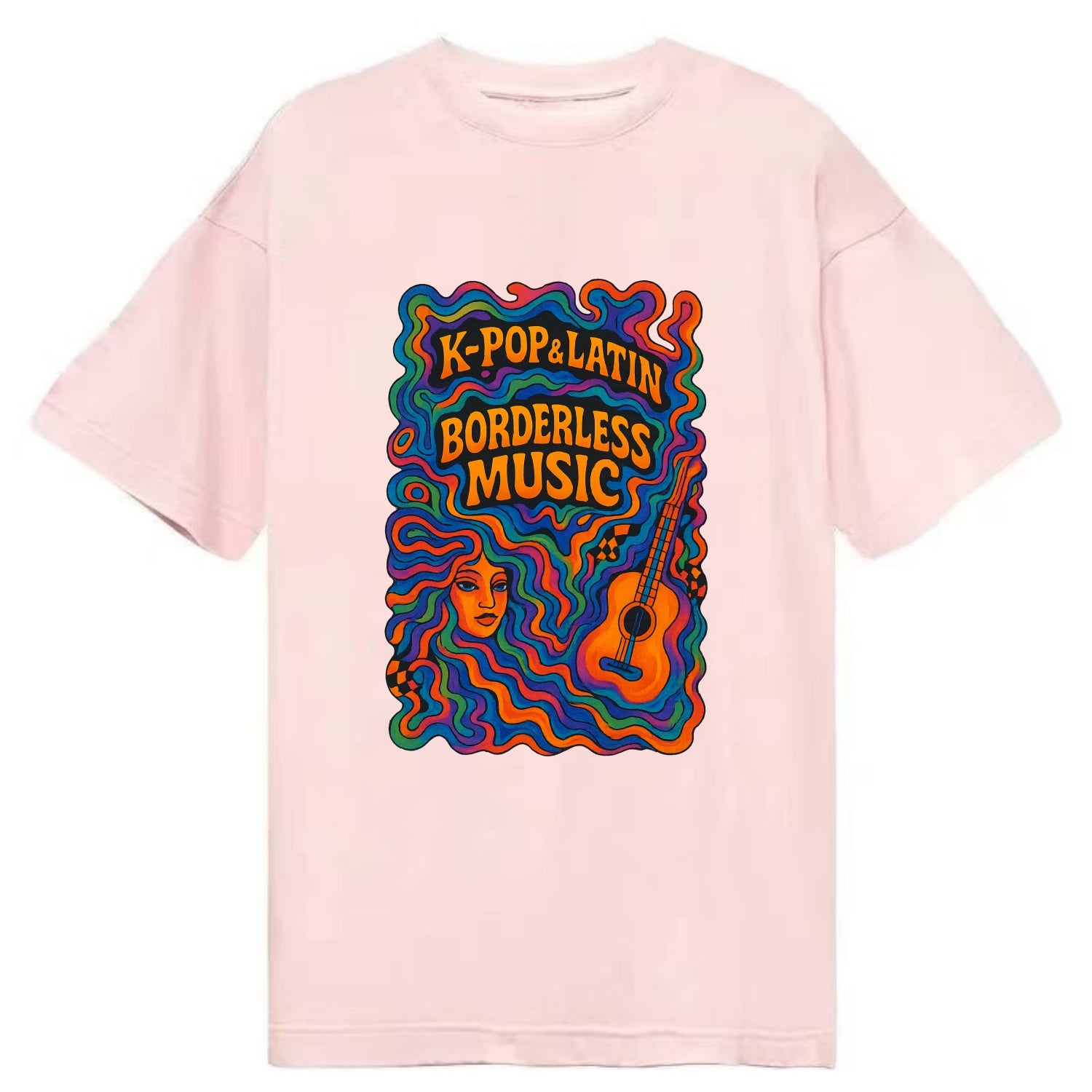 K-Pop and Latin fusion explosion - "Borderless Music" - cross-cultural sounds - Classic T-shirt - Pink