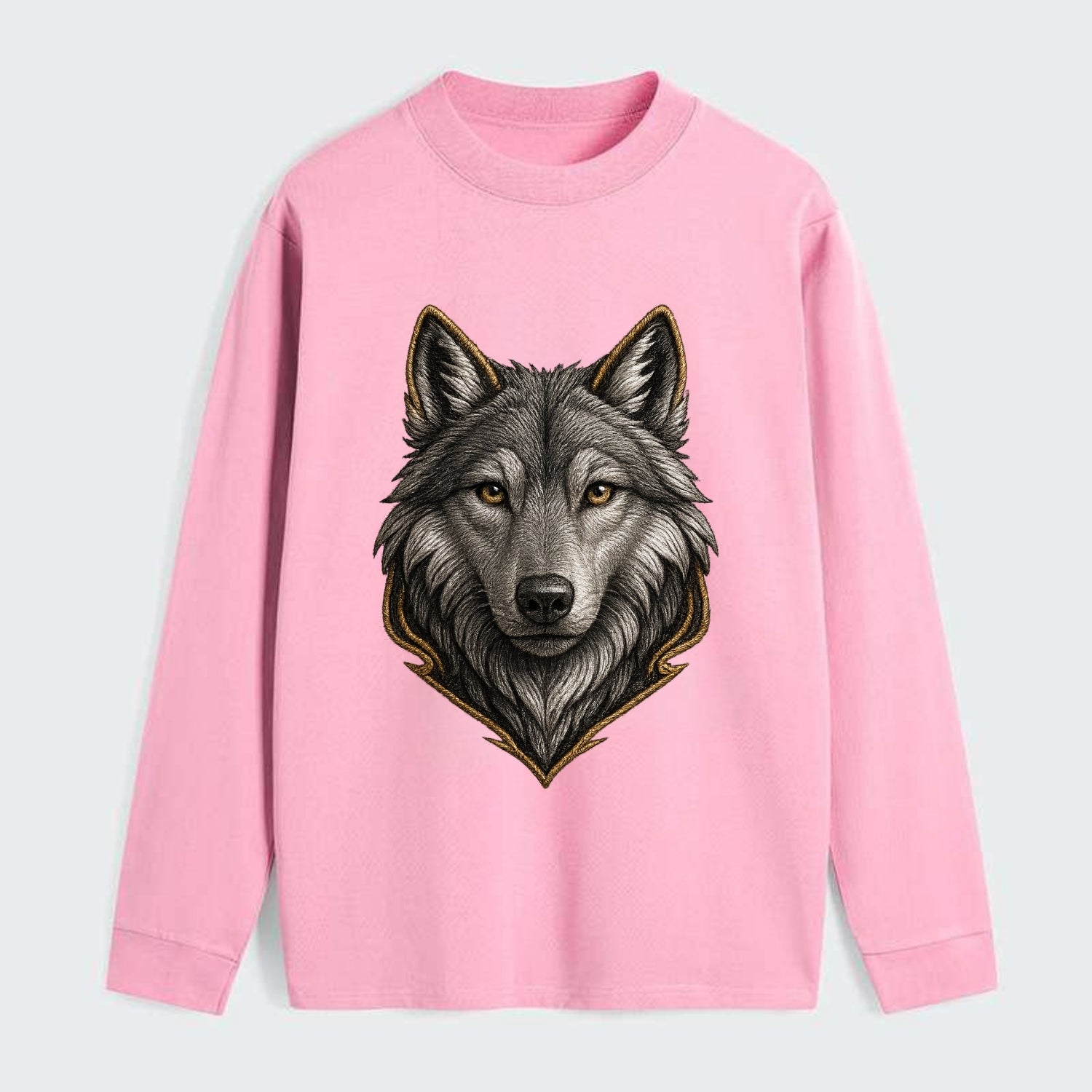 Wolf Totem  - Classic Long Sleeve Shirt - Pink