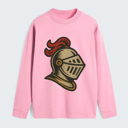 Knight Helmet  - Classic Long Sleeve Shirt - Pink