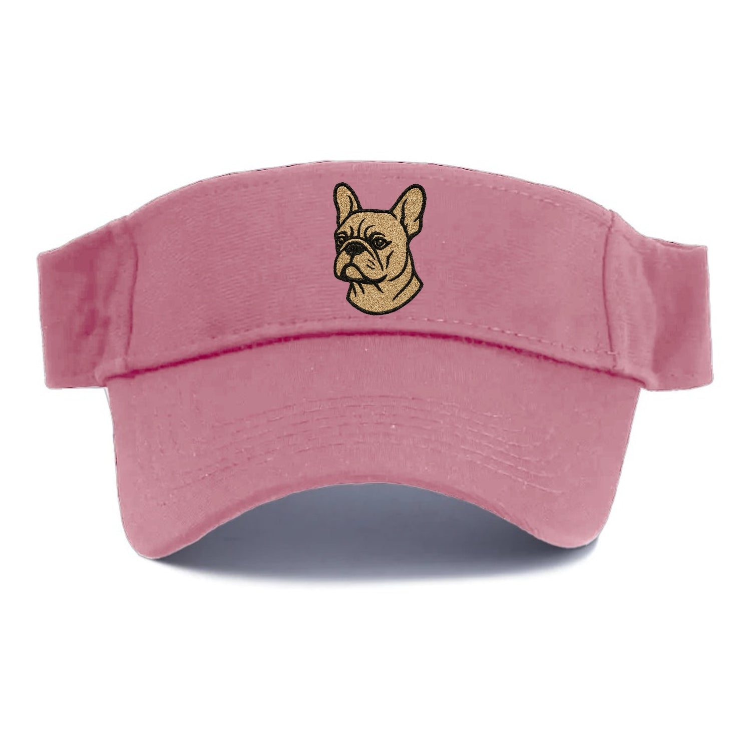 French Bulldog Cream Colored Professional Design Visor - Pink