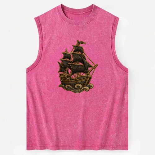 Pirate Ship  - Vintage Washed Tank