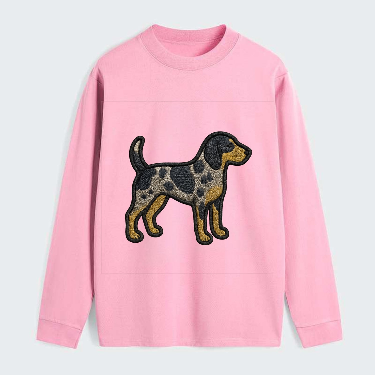 Bluetick Coonhound - Trendy spotted hound logo with prominent black - Classic Long Sleeve Shirt - Pink
