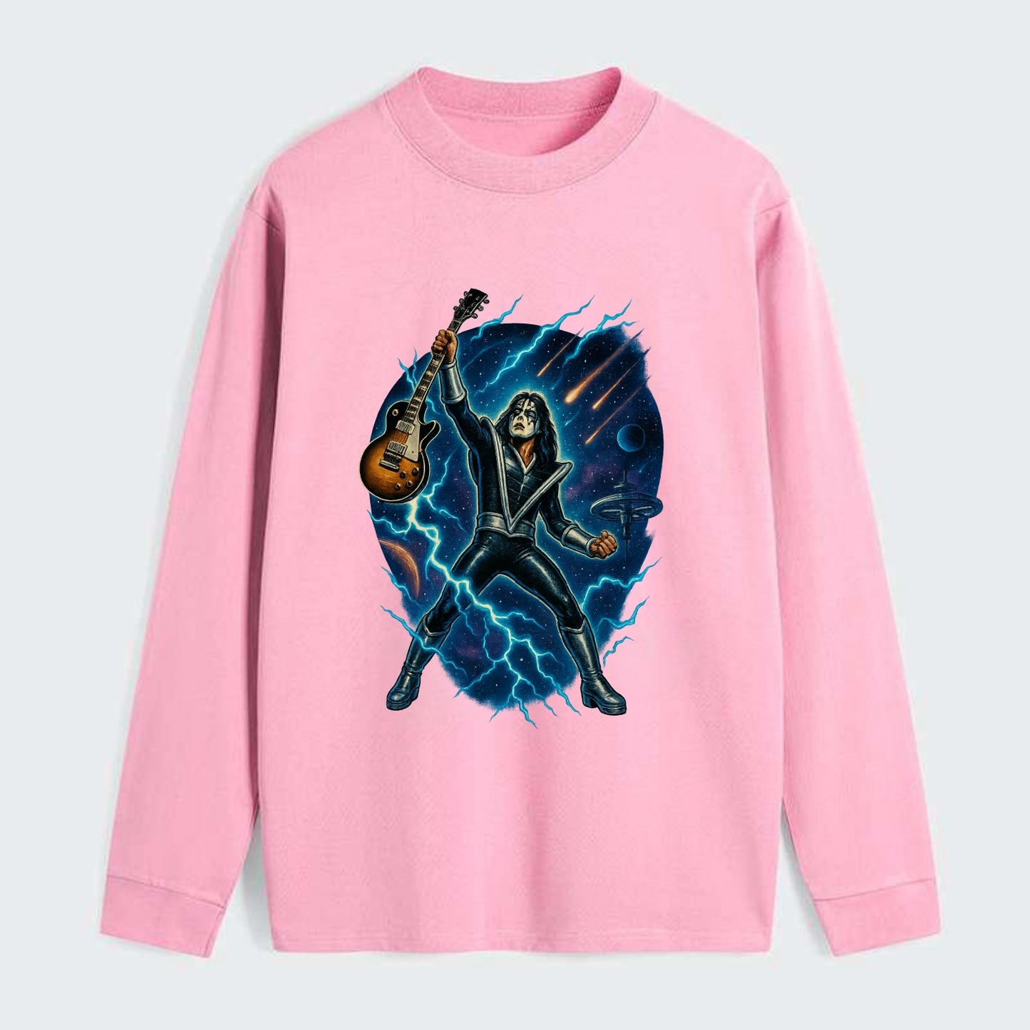Ace Frehley Cosmic Solo - Classic Long Sleeve Shirt - Pink