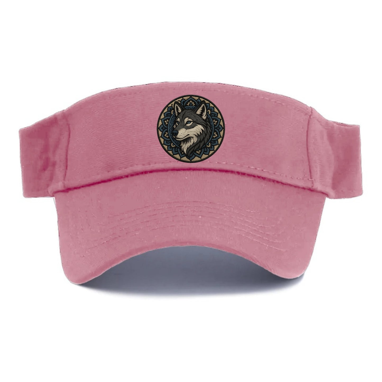 Mandala Wolf Pattern  - Visor - Pink
