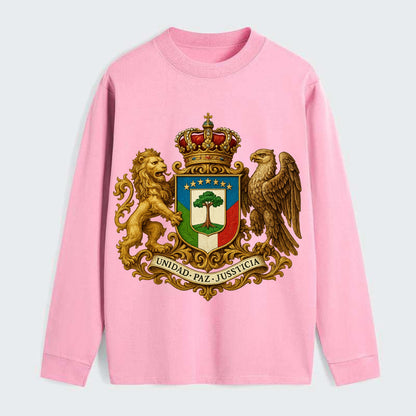 Equatorial Guinea Silk Cotton Tree Emblem - Classic Long Sleeve Shirt - Pink